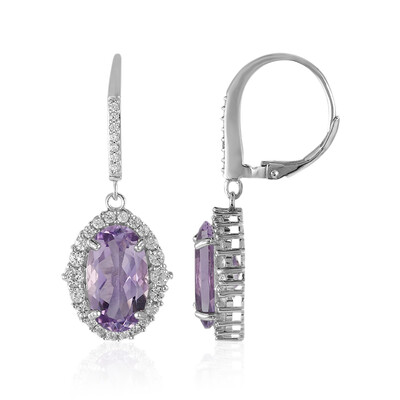 Amethyst Silver Earrings