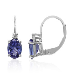 10K AAA Tanzanite Gold Earrings