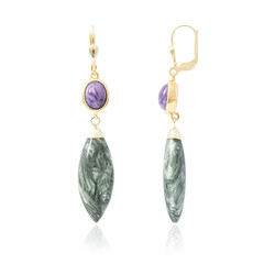 Seraphinite Silver Earrings (CUSTODANA)