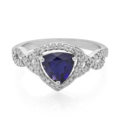 Ceylon Iolite Silver Ring