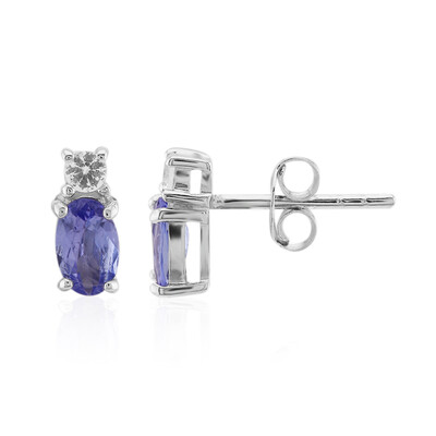 Tanzanite Silver Earrings