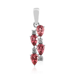 Brazilian Pink Tourmaline Silver Pendant (Pallanova)