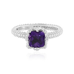 Siberian Amethyst Silver Ring (de Melo)