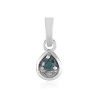 I3 Blue Diamond Silver Pendant