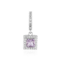 Rose de France Amethyst Silver Pendant