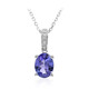 10K AAA Tanzanite Gold Necklace