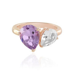 Rose de France Amethyst Silver Ring