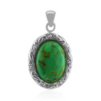 Kingman Green Mojave Turquoise Silver Pendant (Art of Nature)