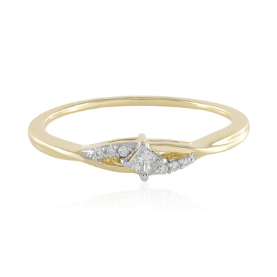 9K SI1 (H) Diamond Gold Ring