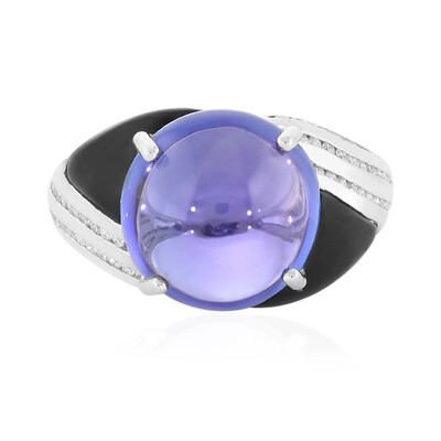 18K AAA Tanzanite Gold Ring (de Melo)