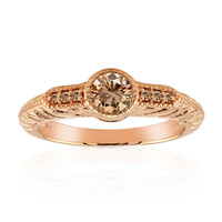 9K VS1 Argyle Rose De France Diamond Gold Ring