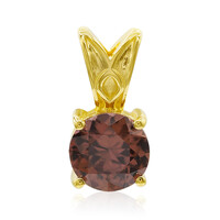 9K Pink Zircon Gold Pendant