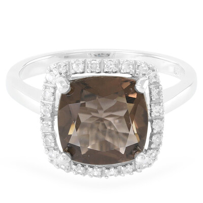 Smoky Quartz Silver Ring