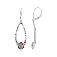 Rhodochrosite Silver Earrings (Desert Chic)