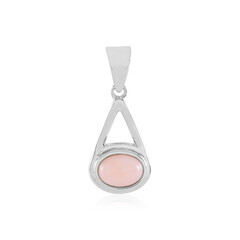 Pink Opal Silver Pendant