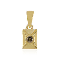 I3 Champagne Diamond Silver Pendant