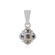 I3 Champagne Diamond Silver Pendant