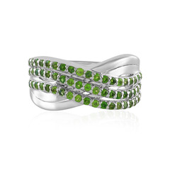 Russian Diopside Silver Ring