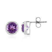 Uruguayan Amethyst Silver Earrings