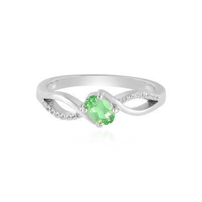 Tanzanian Tsavorite Silver Ring