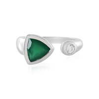 Green Onyx Silver Ring