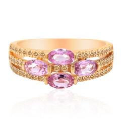 9K Pink Sapphire Gold Ring