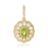 Arizona Peridot Silver Pendant