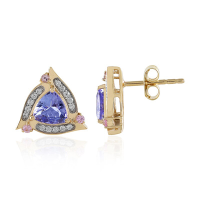 9K Tanzanite Gold Earrings