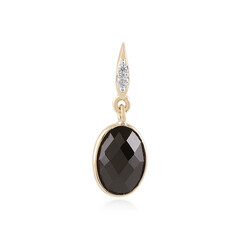 9K Black Spinel Gold Pendant