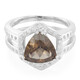 Smoky Quartz Silver Ring