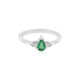 Zambian Emerald Silver Ring