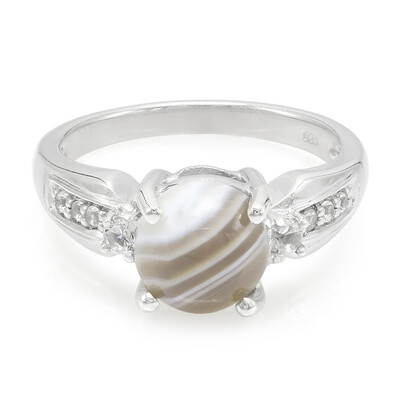 Botswana Agate Silver Ring