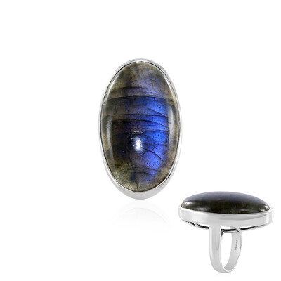 Labradorite Silver Ring (MONOSONO COLLECTION)