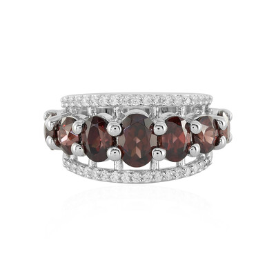 Pink Zircon Silver Ring