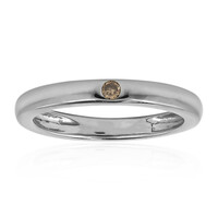 I2 Brown Diamond Silver Ring