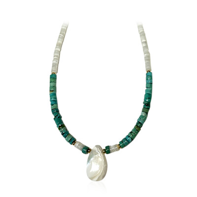 Mother of Pearl Silver Necklace