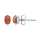 Sunstone Silver Earrings