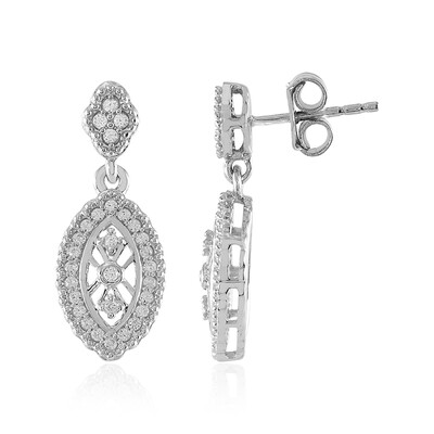 Zircon Silver Earrings