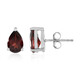 Mozambique Garnet Silver Earrings