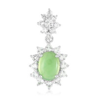 Imperial Chrysoprase Silver Pendant