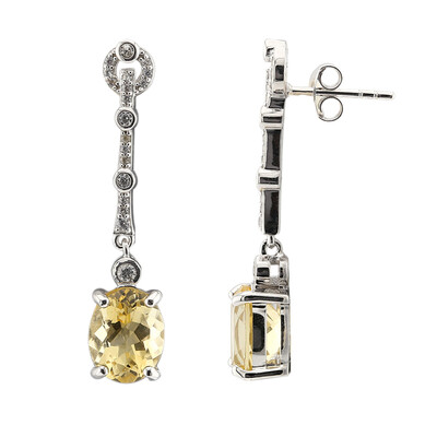 Citrine Silver Earrings