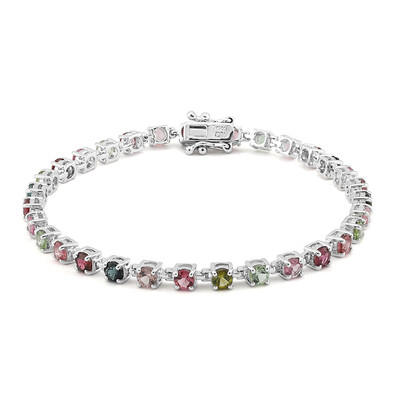 Fancy Tourmaline Silver Bracelet