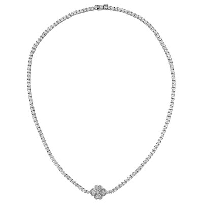 Zircon Silver Necklace