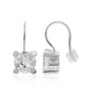 White Topaz Silver Earrings