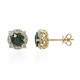 14K Teal Sapphire Gold Earrings (CIRARI)