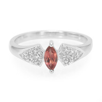 Lindi Garnet Silver Ring