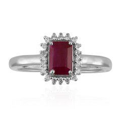 Kenyan Ruby Silver Ring