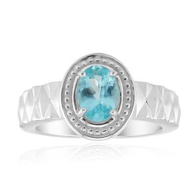 Blue Apatite Silver Ring (Pallanova)