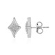 I2 (I) Diamond Silver Earrings