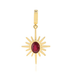 Bemainty Ruby Silver Pendant